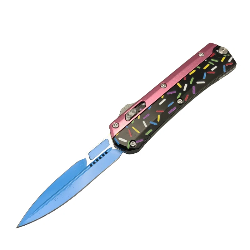 Coltello Sweet Warrior Snake OTF – Rosa e Nero